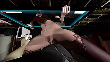 fucked a game character in 3d hentai animation with big tits and ass