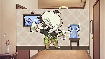 Summer Clover Harem Hentai Ep 6: Big Blonde Step Sister Rides My Giant Cock At Night