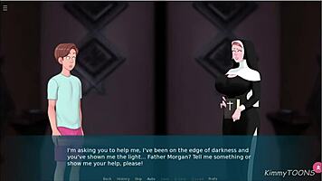 In Sexnote, I as priest Anan fuck the nun in the church confession box