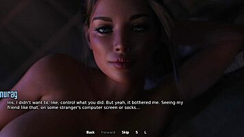 My elder stepsister begged for sex with me during camping in 3D hentai Santa County