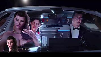 touching stepmom in front of boyfriend in 3d hentai