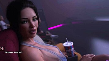 Damn! Horny Stepsister Sucks Me Off During Movie Night in 3D Hentai