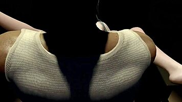 3d cute blonde babe bangs big dick stranger hard