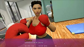 Curvy stepmom's friend milf in hentai game