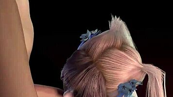 3d cute blonde babe bangs big dick stranger hard