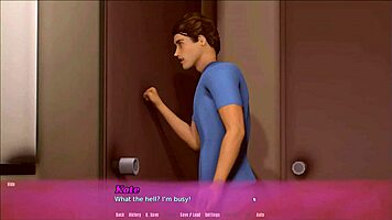 Curvy stepmom's friend milf in hentai game