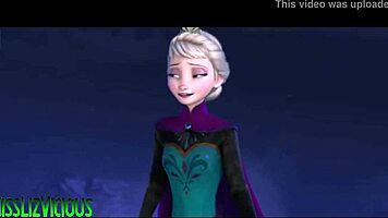 liz vicious sings haters song in frozen animated