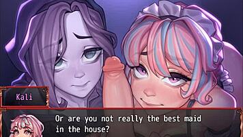 Harem in Another World Hentai Game Ep 19: Ghost and Maid Double Contest