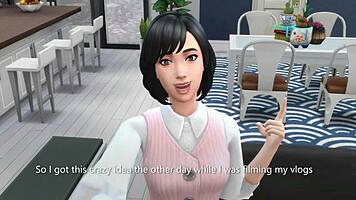 horny girlfriend dreams of being a pornstar in 3d