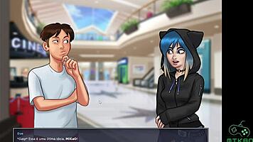 summertime saga episode 87 plan for busty odette to catch little redhead grace