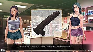 Intense anime hentai double anal assfucking with submissive black slut