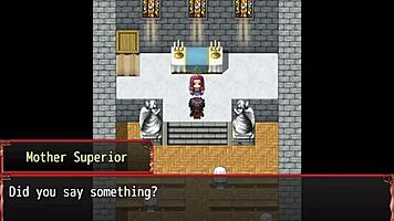 In this hentai game episode, the gym workout exposes her pussy in the harem world.