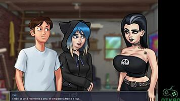 summertime saga episode 87 plan for busty odette to catch little redhead grace