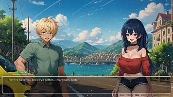 Blurring walls romance hentai game ep 3 teasing boyfriend with voyeurism ideas