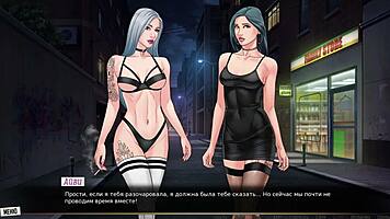 Intense anime hentai double anal assfucking with submissive black slut