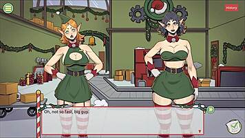 claus secret surprise xmas hentai game ep 2, christmas factory now making sextoy