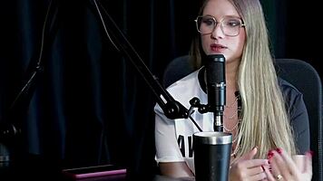 beautiful blonde naty varga turns hot sex videos after modeling with sheer red lingerie