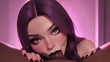 cute gothic girl craves bbc cum in mouth pov