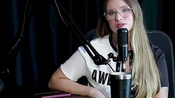 beautiful blonde naty varga turns hot sex videos after modeling with sheer red lingerie