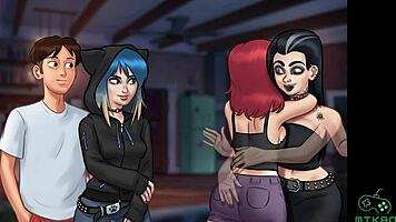 summertime saga episode 87 plan for busty odette to catch little redhead grace