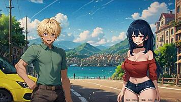 Blurring walls romance hentai game ep 3 teasing boyfriend with voyeurism ideas
