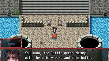 In this hentai game episode, the gym workout exposes her pussy in the harem world.