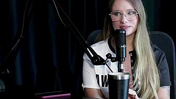 beautiful blonde naty varga turns hot sex videos after modeling with sheer red lingerie