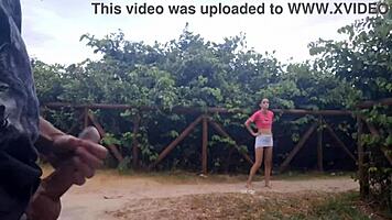 just jerked off for a chick passing by in public