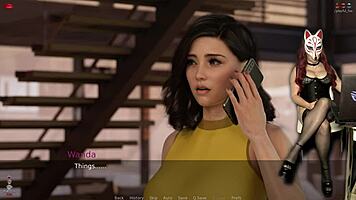 ms denvers plays a sexy porn game as a gamergirl