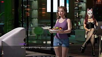 ms denvers plays a sexy porn game as a gamergirl