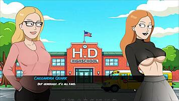 Student caught fucking in class parody