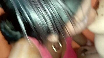 Why don’t you let me taste you? Lesbian step-aunt licks step-niece’s wet tits and pussy in homemade clip.