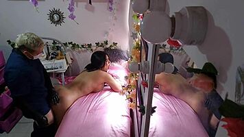 Wow! The masseur got me so hot I let him devour my pussy. What a wild session with Alejandra Palacios!