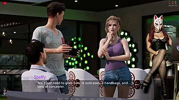 ms denvers plays a sexy porn game as a gamergirl