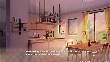 Summer Clover Harem Hentai Ep 14 - WILD KITCHEN SEX with Big Sister