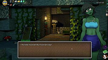 Hornycraft Parody Hentai Game Pornplay Ep 50 BDSM Spanking and Latex Suit with Endergirl