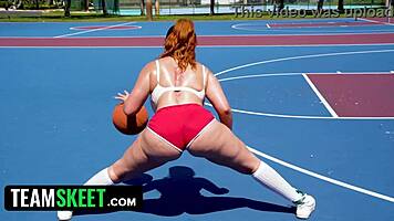 Nia Bleu whispers, I'll ride hard to be the top basketball pornstar ever!