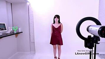 shy brunette teen pounded hard in casting interview