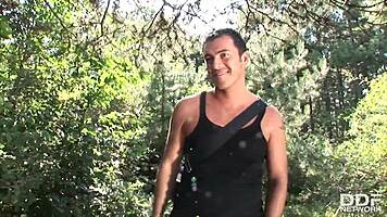 pink shaved teen 18+ pussy licked and fucked outdoors wow!