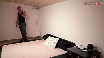 Teen Gives Oiled Blowjob During Massage