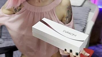 Young girl shoves whole dick laughing in delight