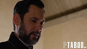 Confession of Desire Belle Penelope Kay Approaches Priest Tommy Pistol for Sexual Secrets