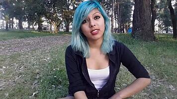 sexy girl chats casually