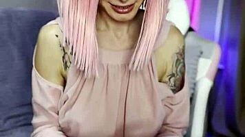 Young girl shoves whole dick laughing in delight