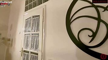 Don't miss cute petite 18+ in wild 3some with big tits group. Shaved bodies collide!