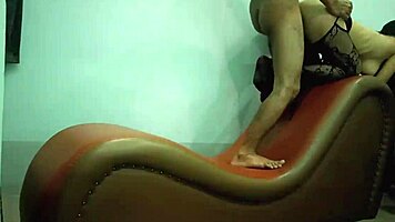 myanmar sexy cheating wife enjoys hardcore doggystyle on the sofa.