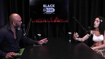 morena shows hairy pussy and ass after raw interview