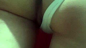 Hey, watch this shaved solo babe massage her big ass before assfucking her tight pussy