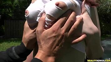 why not lube those big natural tits and suck them, mommy?