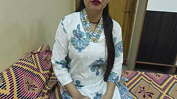 Stepmom ready for dirty talk and wild chudai with stepson!